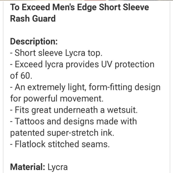 NEW Mens 60 SUV Sport Rash Guard Swim Beach Fall Summer Athletic Athleisure - Picture 5 of 8